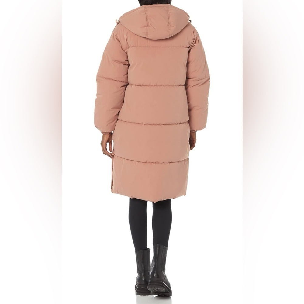Amazon Essentials Women's Oversized Long Puffer Jacket Green Size L - Picture 4 of 8